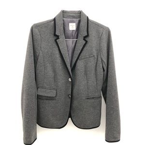GAP Heather Gray/ Black Piped Academy Blazer 6T